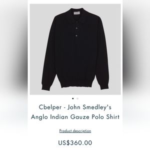 John Smedley, Black Cbelper, Black